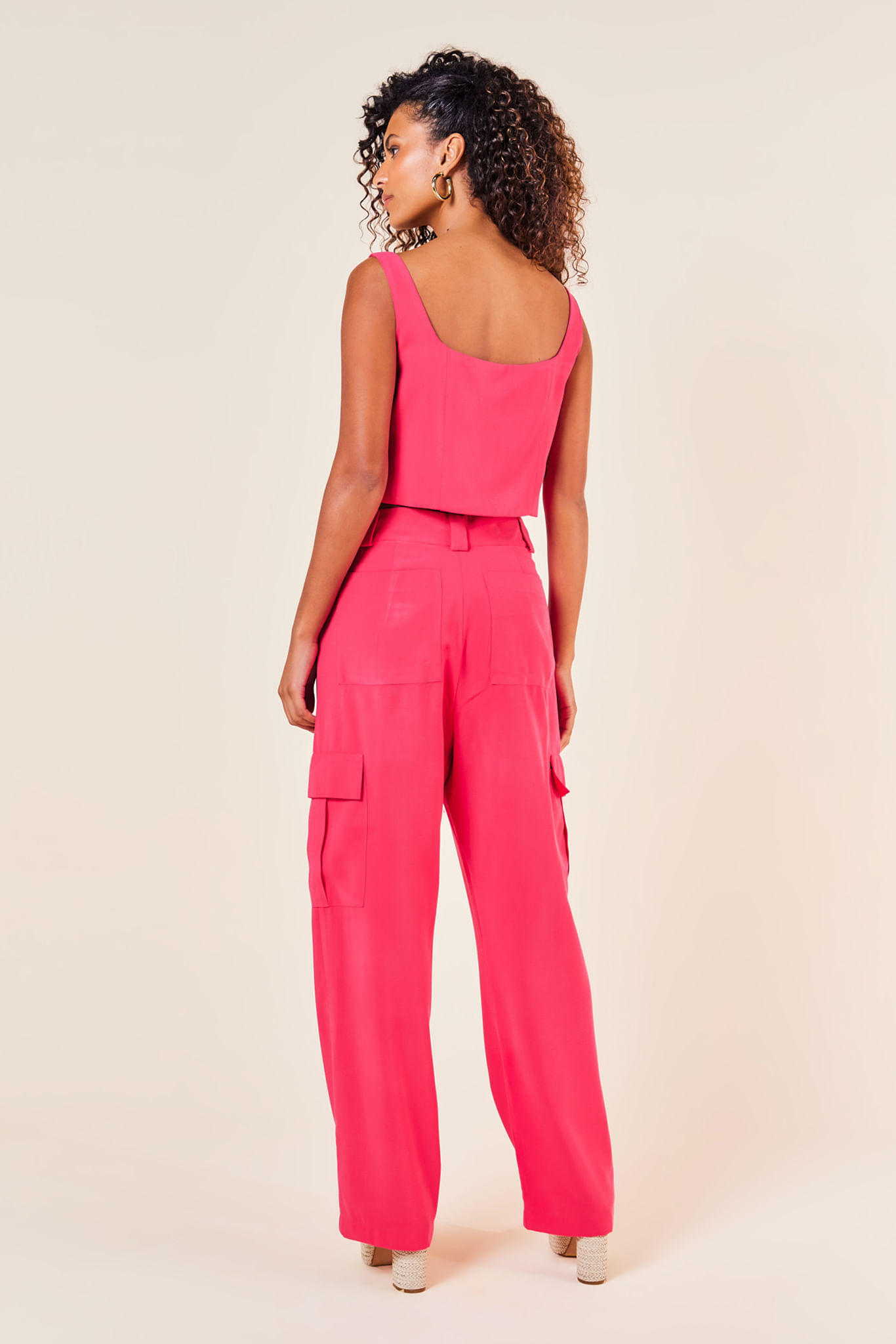 CORPETE 3 BOTOES AMPLO -MAGENTA M - MAGENTA - 253534