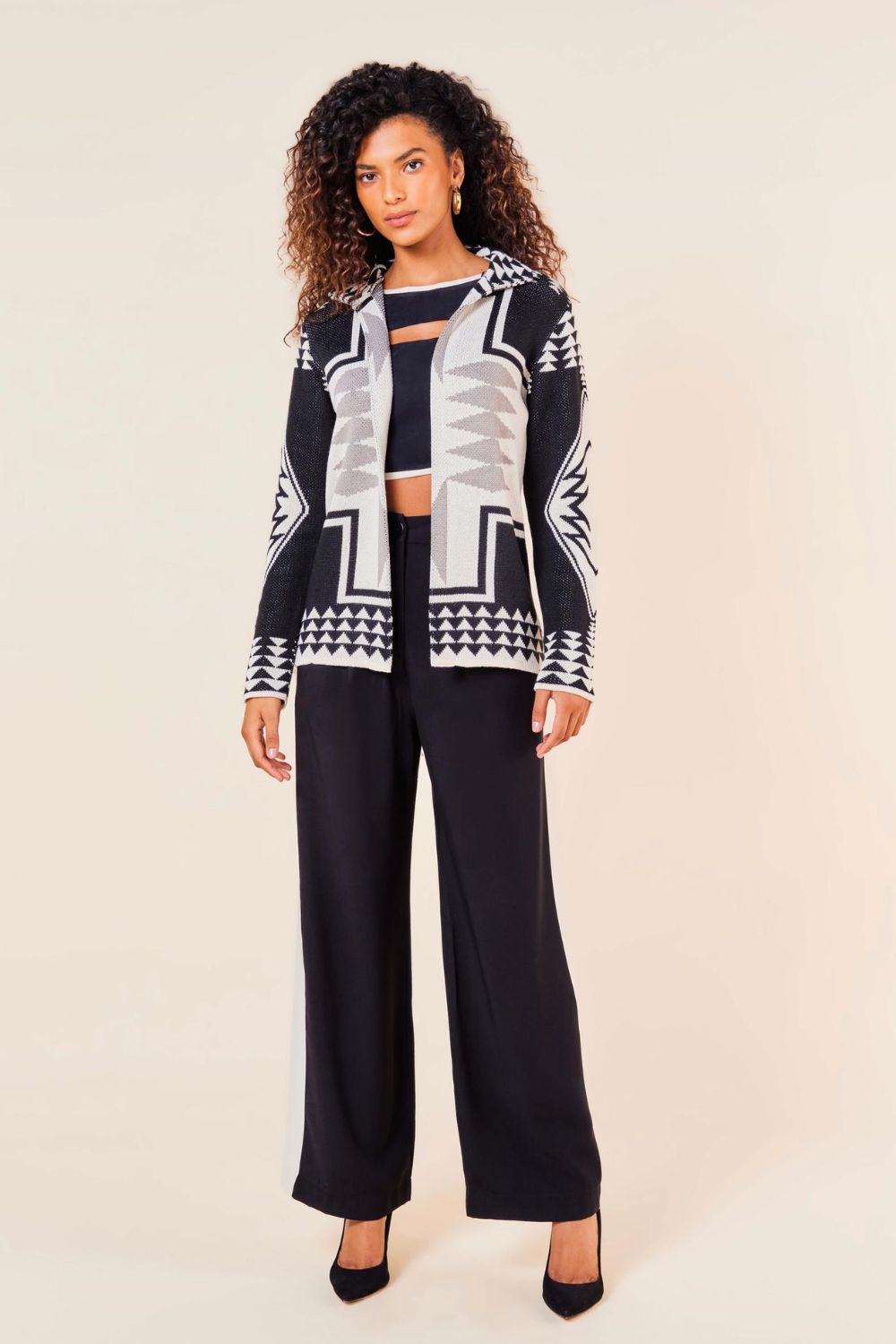 CALCA PREGAS BICOLOR -PRETO PP - PRETO - 254546