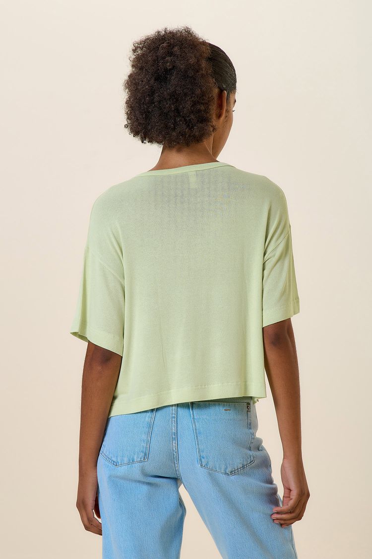 BLUSA QUADRADINHA-ALOE VERA G - ALOE VERA - 257064