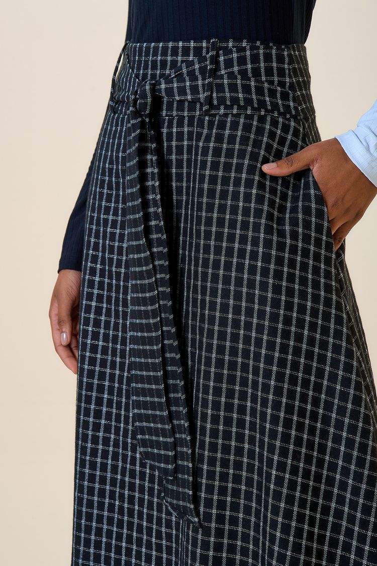 SAIA MIDI XADREZ PRETO PP - PRETO - 257475