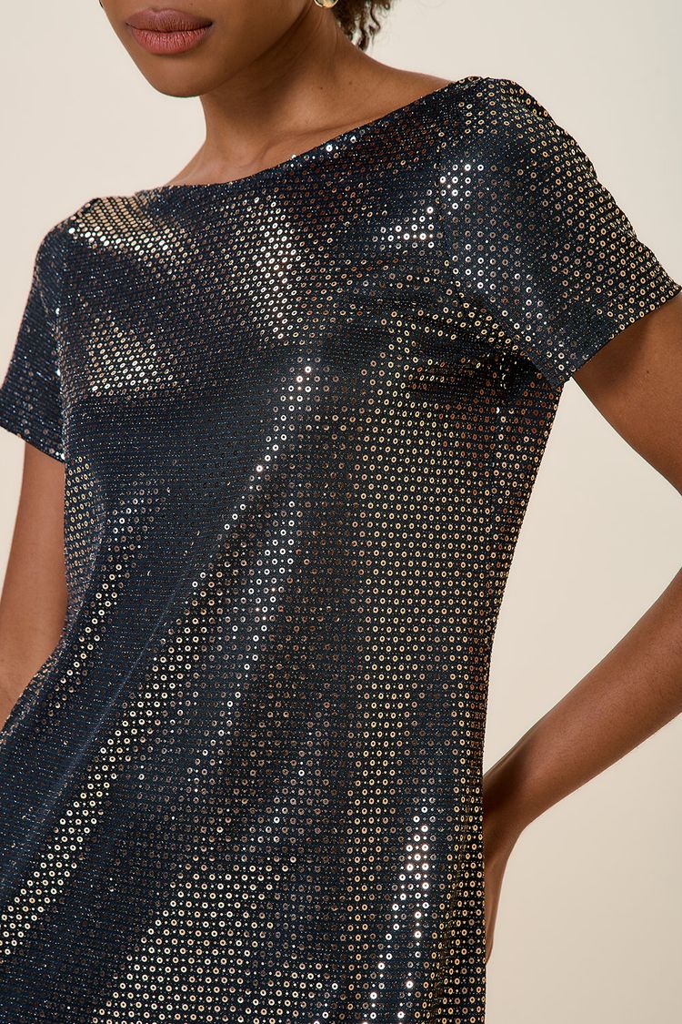 VESTIDO T-SHIRT DECOTE NAS COSTAS COBRE M - COBRE - 258503
