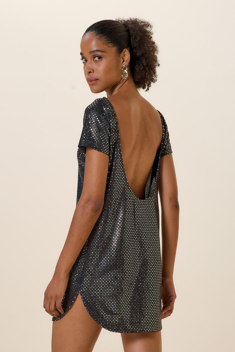 VESTIDO T-SHIRT DECOTE NAS COSTAS COBRE M - COBRE - 258507