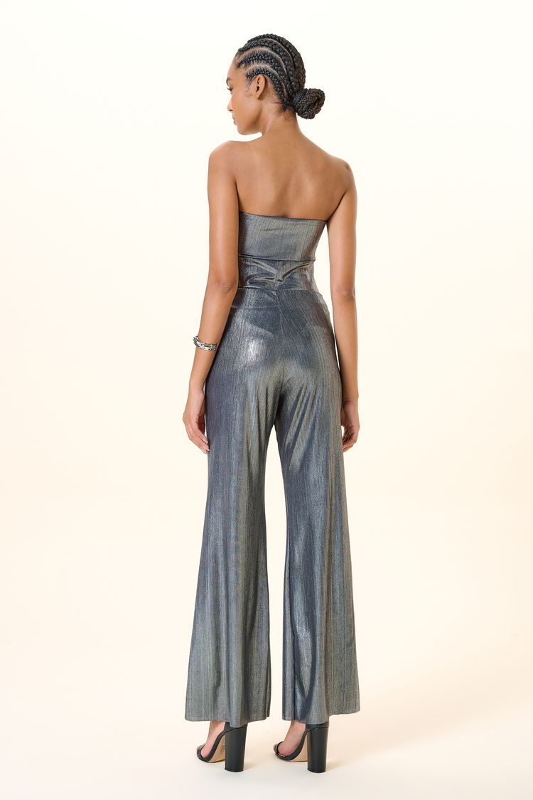 CALCA PANTALONA MALHA PRETO / PRATA P - PRETO / PRATA - 260097