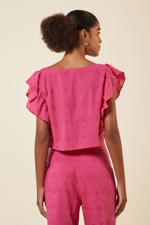 BLUSA BABADO LAISE ROSE