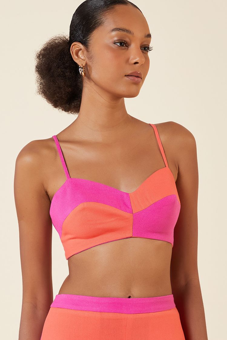 TOP LINHO MIX CORES ROSE / CORAL M - ROSE / CORAL - 263206