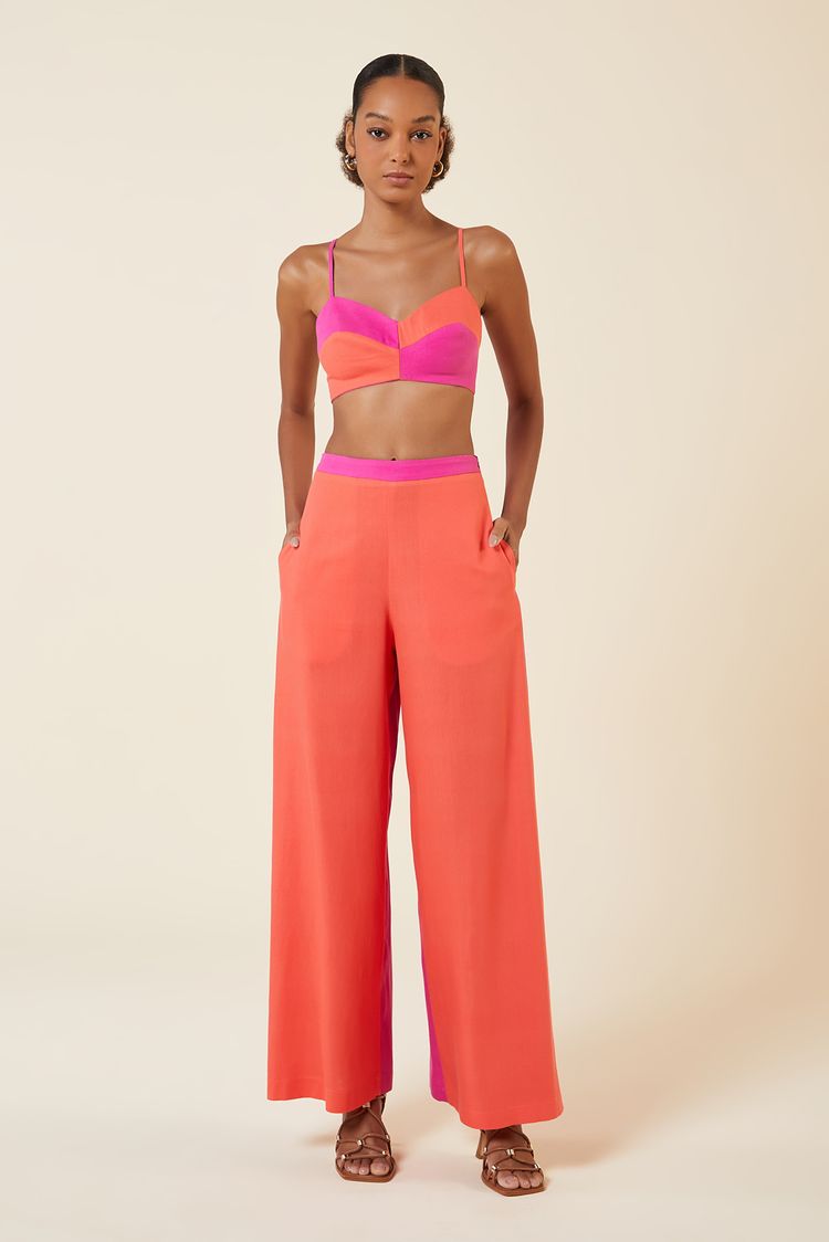 TOP LINHO MIX CORES ROSE / CORAL M - ROSE / CORAL - 263216