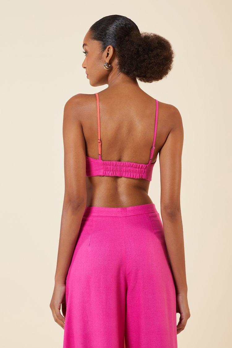 TOP LINHO MIX CORES ROSE / CORAL M - ROSE / CORAL - 263221