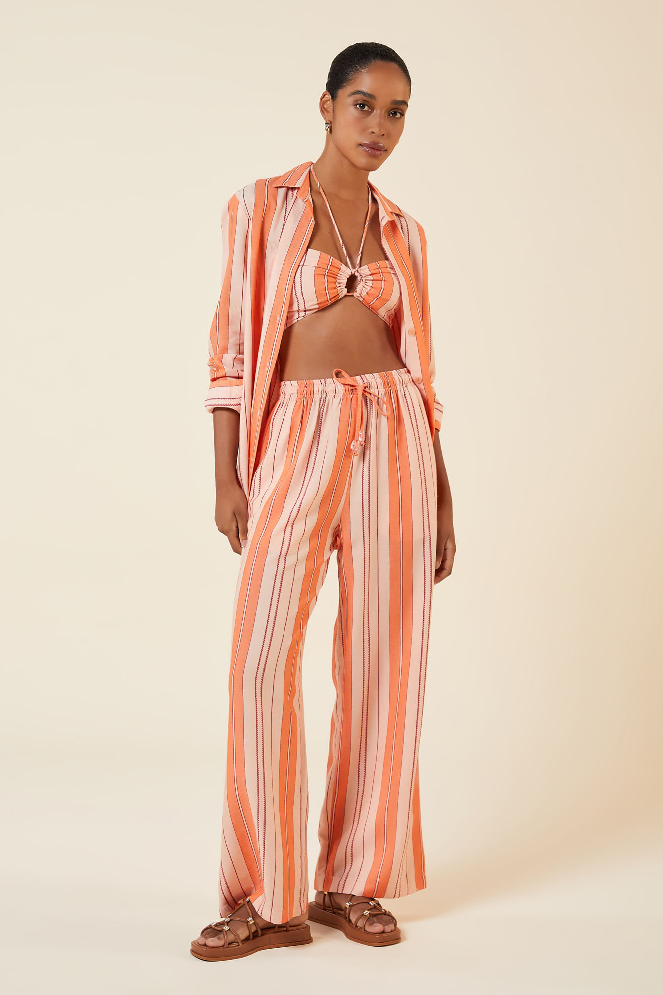 TOP AMARRACAO SURTON-CORAL P - CORAL - 263385