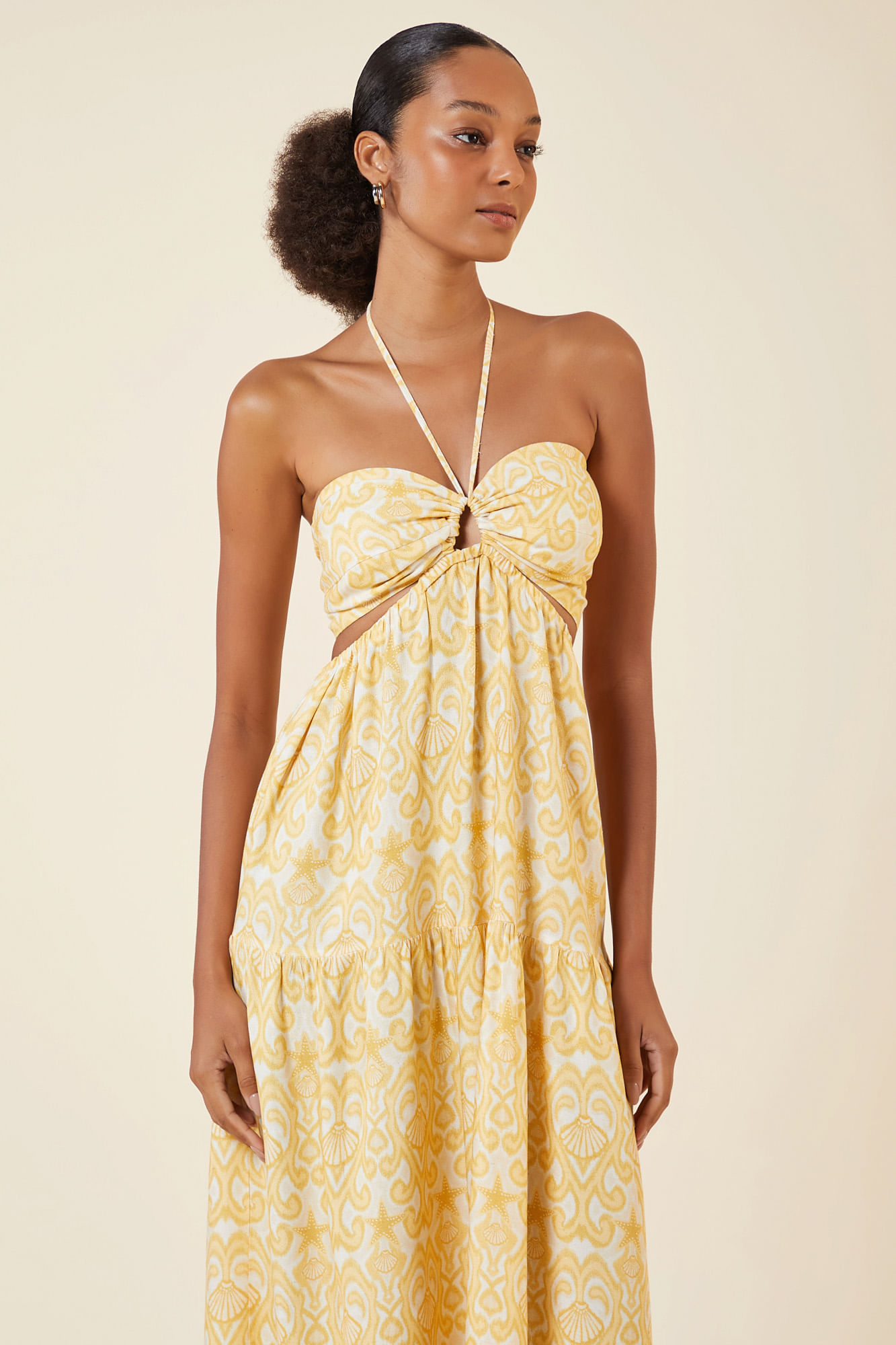VESTIDO LONGO ESTAMPA AGUAS RASAS P - EST AGUAS RASAS - 263947