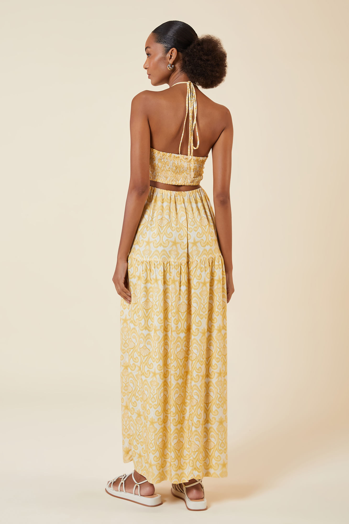 VESTIDO LONGO ESTAMPA AGUAS RASAS P - EST AGUAS RASAS - 263957
