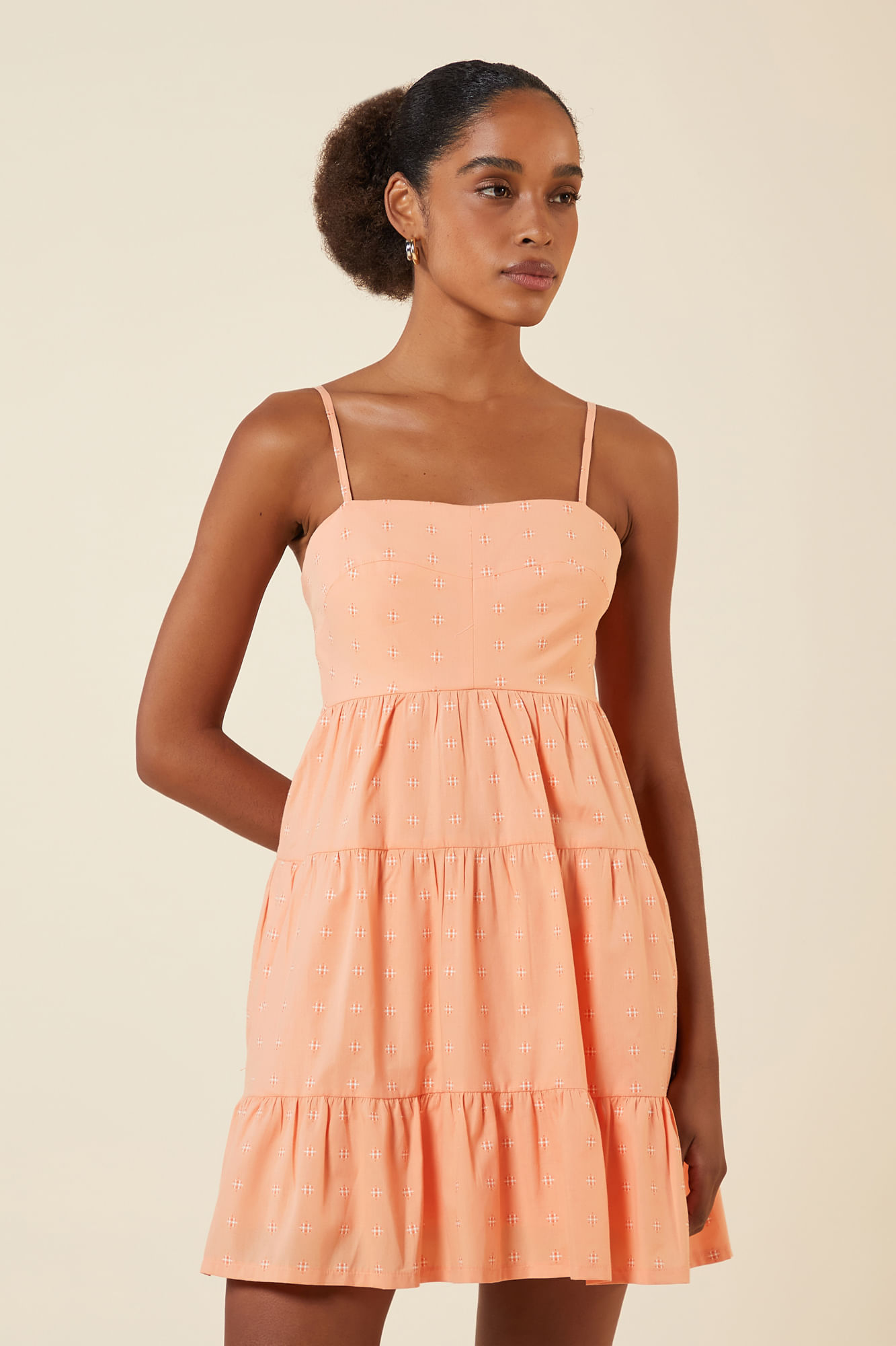 VESTIDO CURTO 3 MARIAS CORAL G - CORAL - 264034