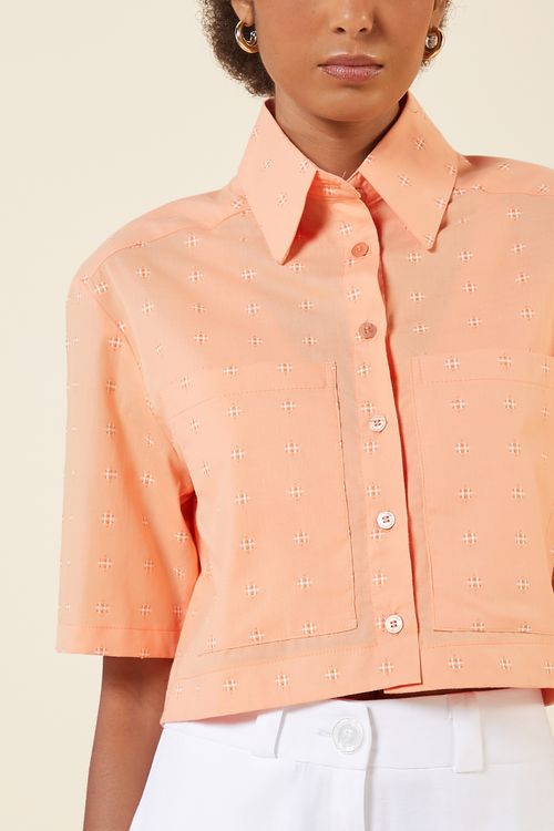 CAMISA QUADRADA CORAL