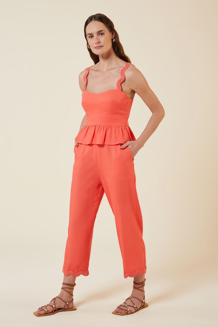 CALCA PANTACOURT SIANINHA CORAL G - CORAL - 264814