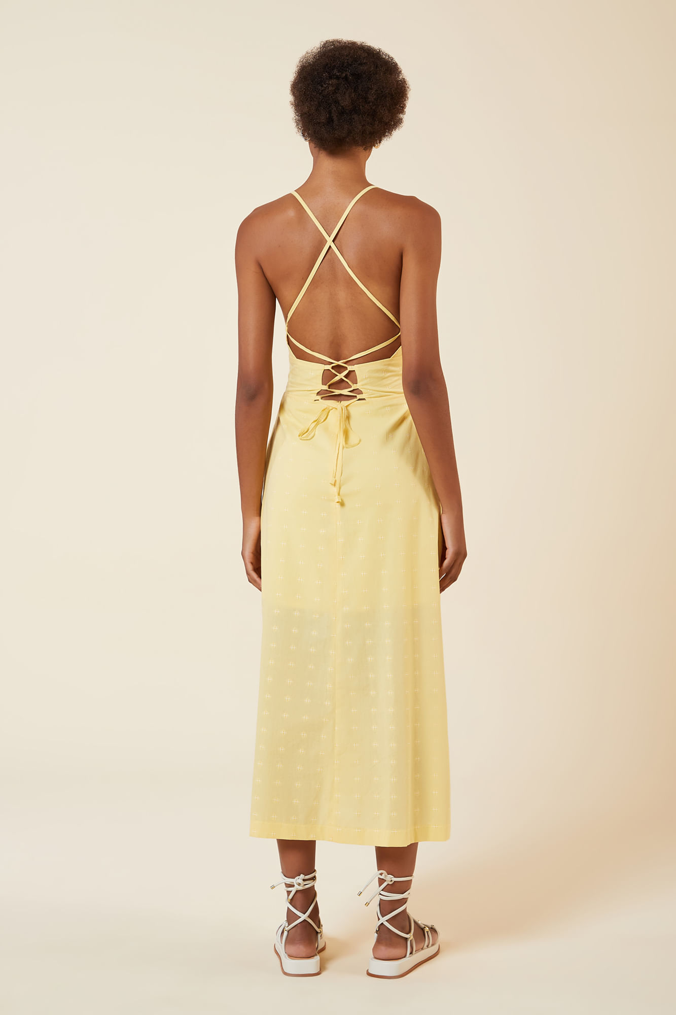 VESTIDO MIDI ALCA CRUZADA NAS COSTAS SUN P - SUN - 265419