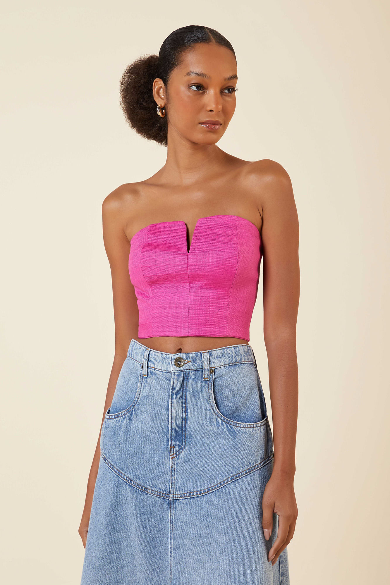 CORPETE DETALHE EM V ROSE P - ROSE - 266977