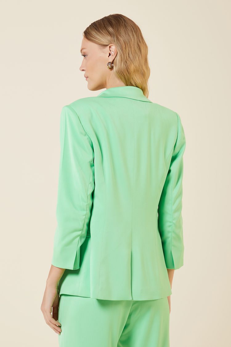 BLAZER COM MANGA 7/8 MENTA GG - MENTA - 267315
