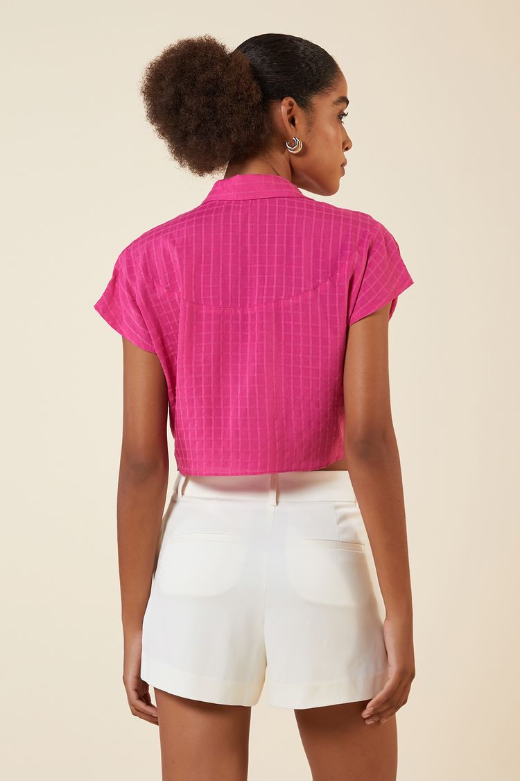 CAMISA AMARRACAO FRENTE ROSE M - ROSE - 268294