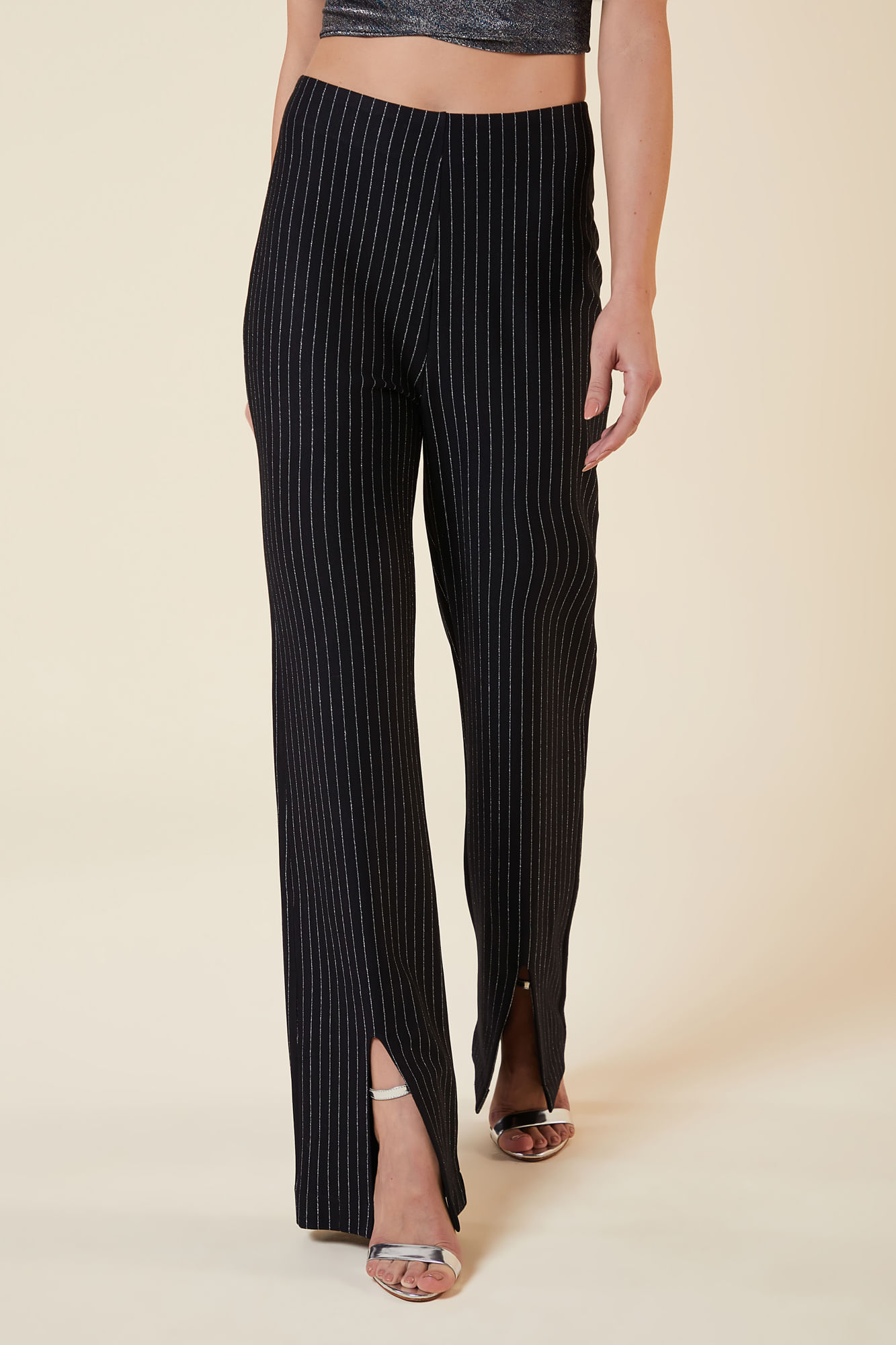 CALCA RISCA DE GIZ PRATA PRETO / PRATA G - PRETO / PRATA - 268532