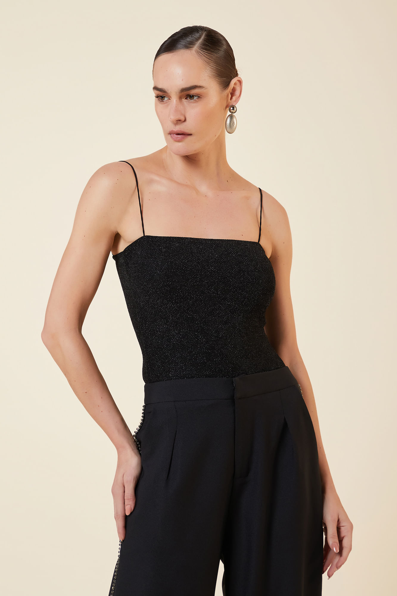 BODY DCT RETO ALCAS ELASTICO PRETO / PRETO G - PRETO / PRETO - 268556