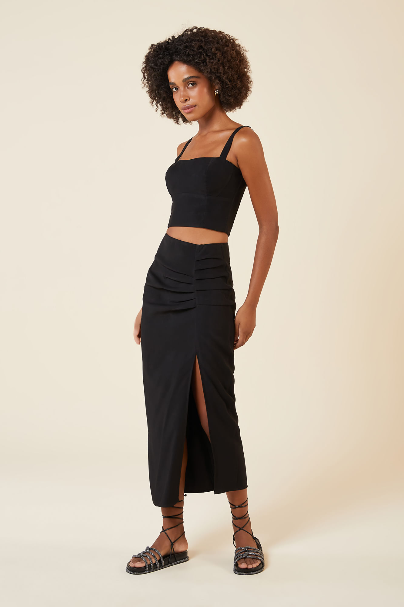 CROPPED ALCA-PRETO G - PRETO - 269063