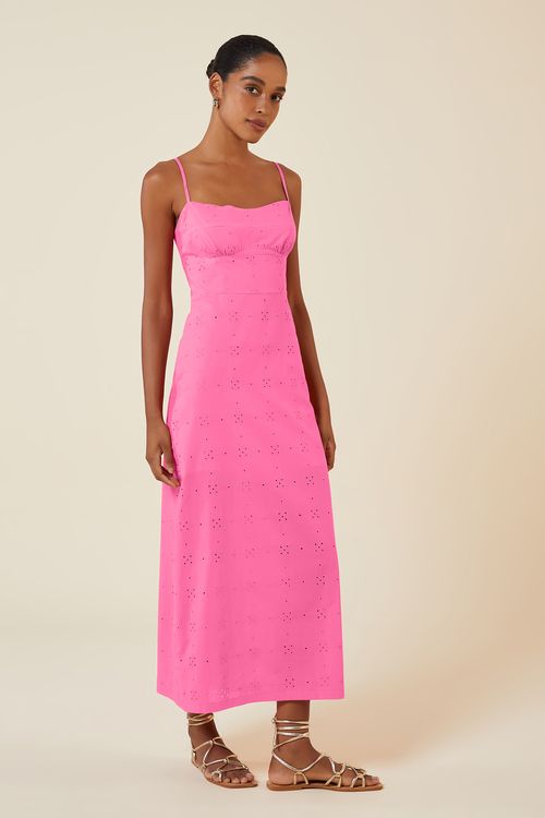 VESTIDO MIDI LAISE ROSE