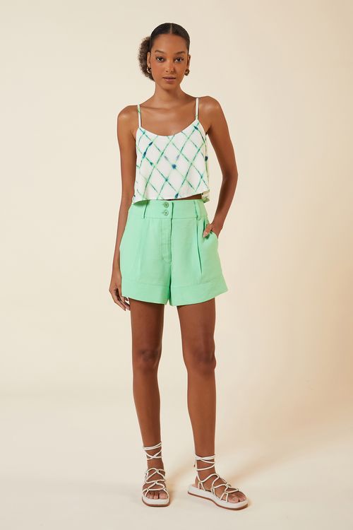 SHORT 2 BOTOES MENTA