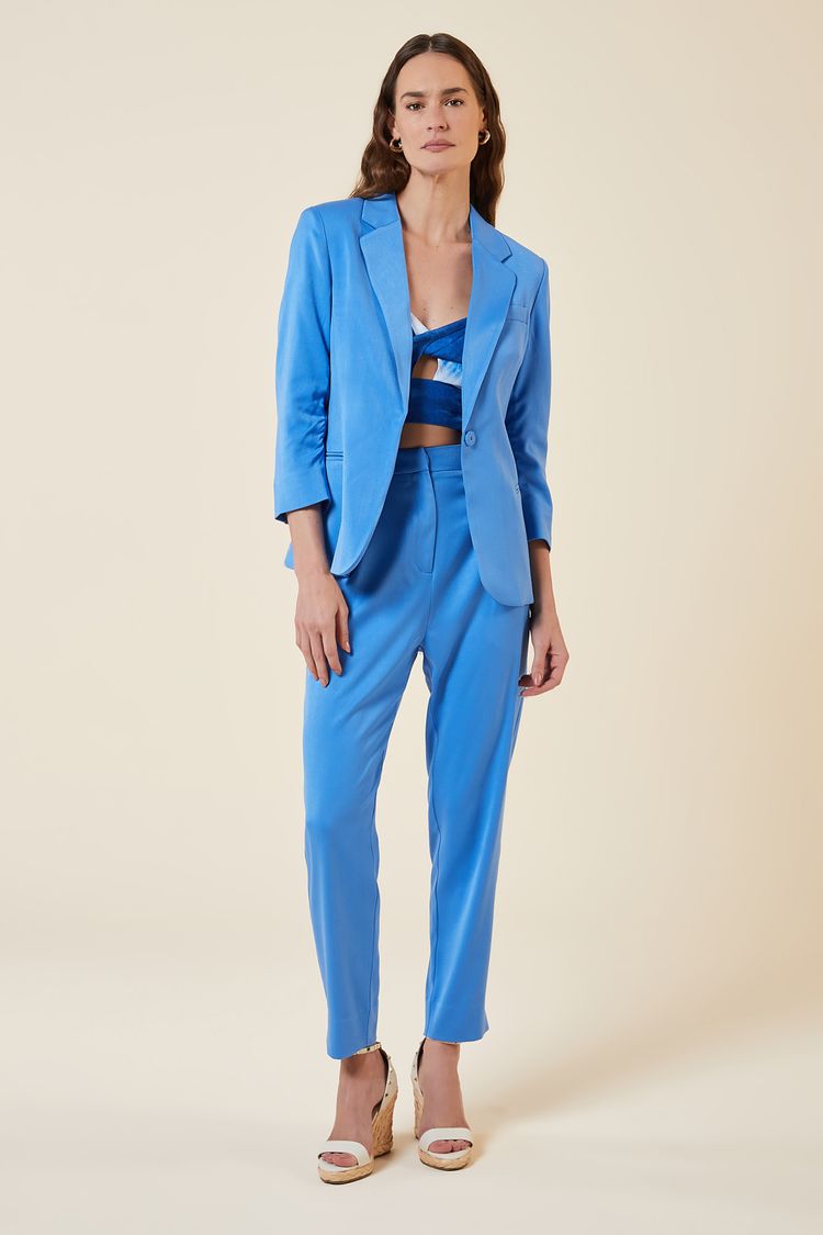 BLAZER COM MANGA 7/8 AZULEJO G - AZULEJO - 272592