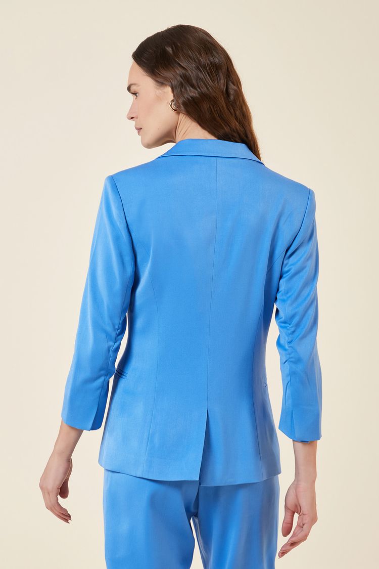 BLAZER COM MANGA 7/8 AZULEJO G - AZULEJO - 272593