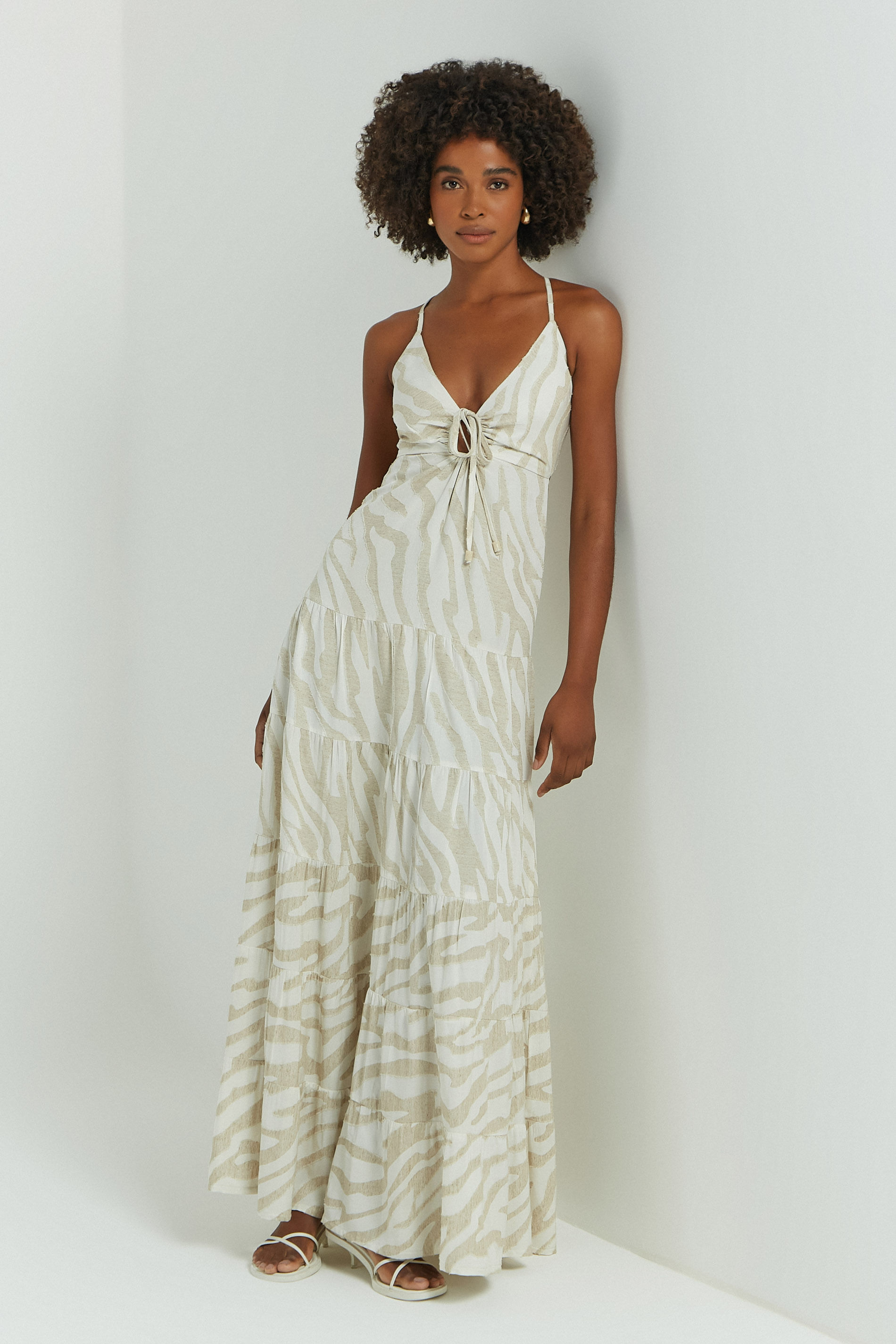 VESTIDO LONGO BBDS-OFF WHITE P - OFF WHITE - 274365