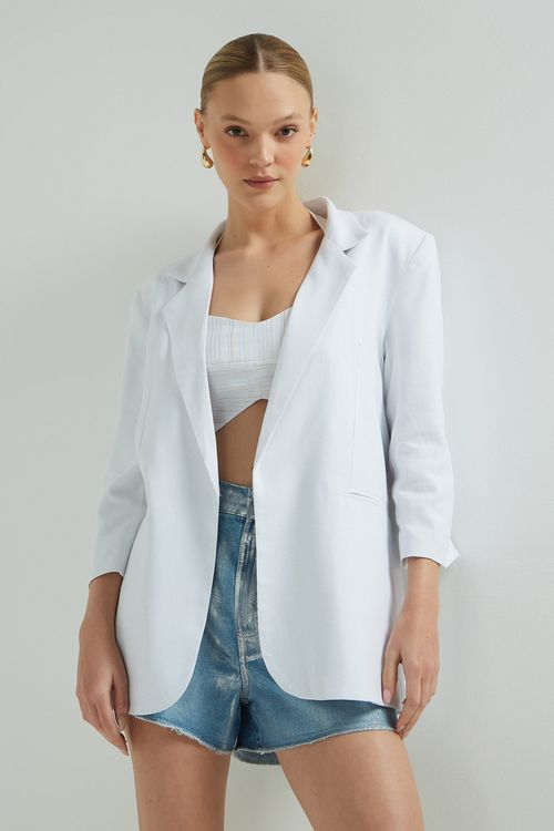 BLAZER OVERSIZED BRANCO