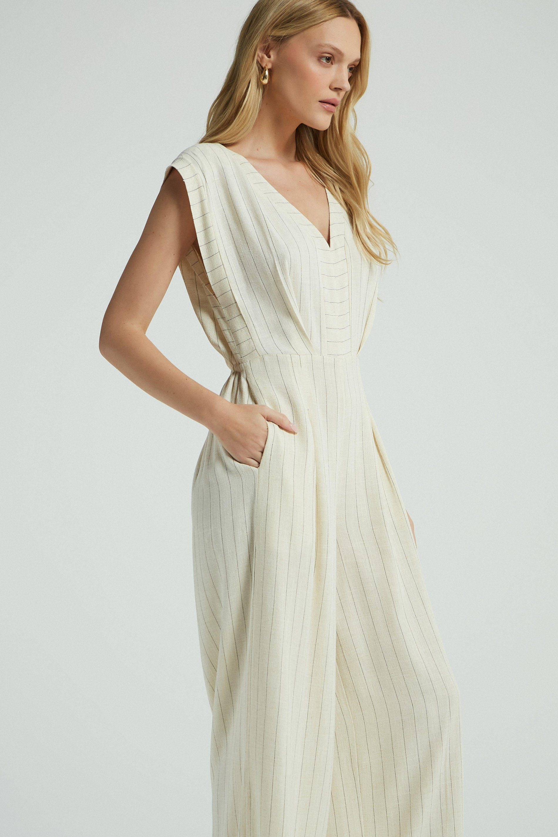 MACACAO LINHO RISCA DE GIZ - CREME G - CREME - 279657