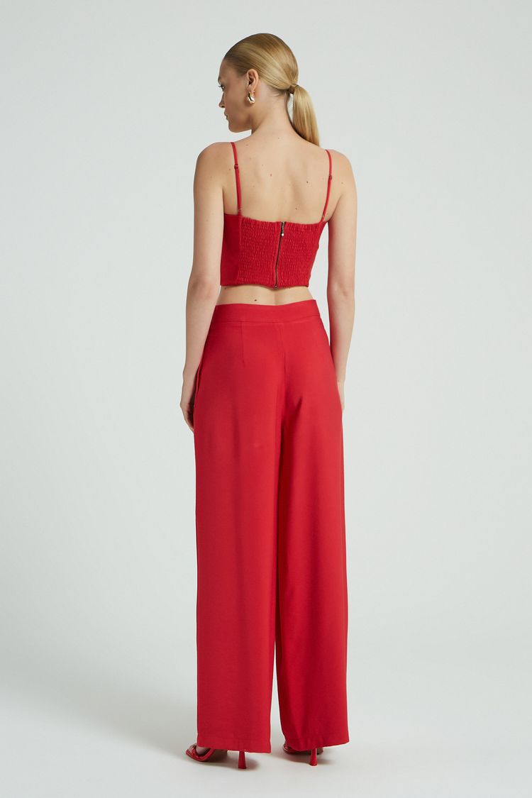 CALCA PANTALONA ALFAIATARIA-VERMELHO M - VERMELHO - 280519
