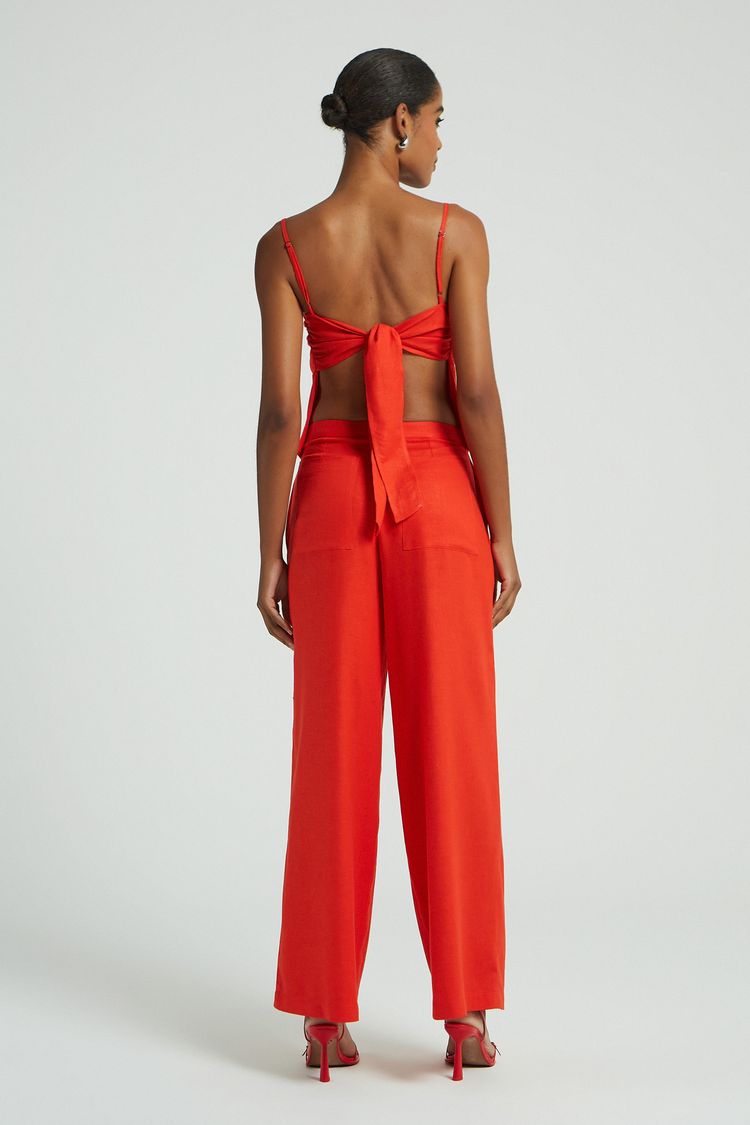CALCA PANTALONA LINHO-VERMELHO G - VERMELHO - 280539