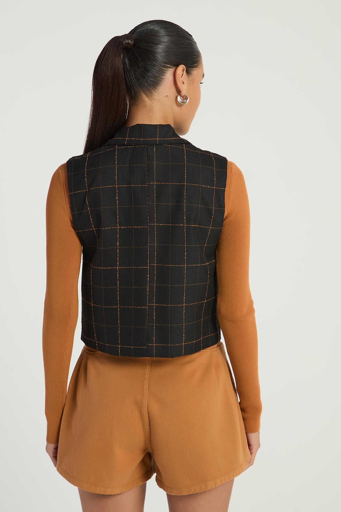 COLETE XADREZ - PRETO G - PRETO - 282346