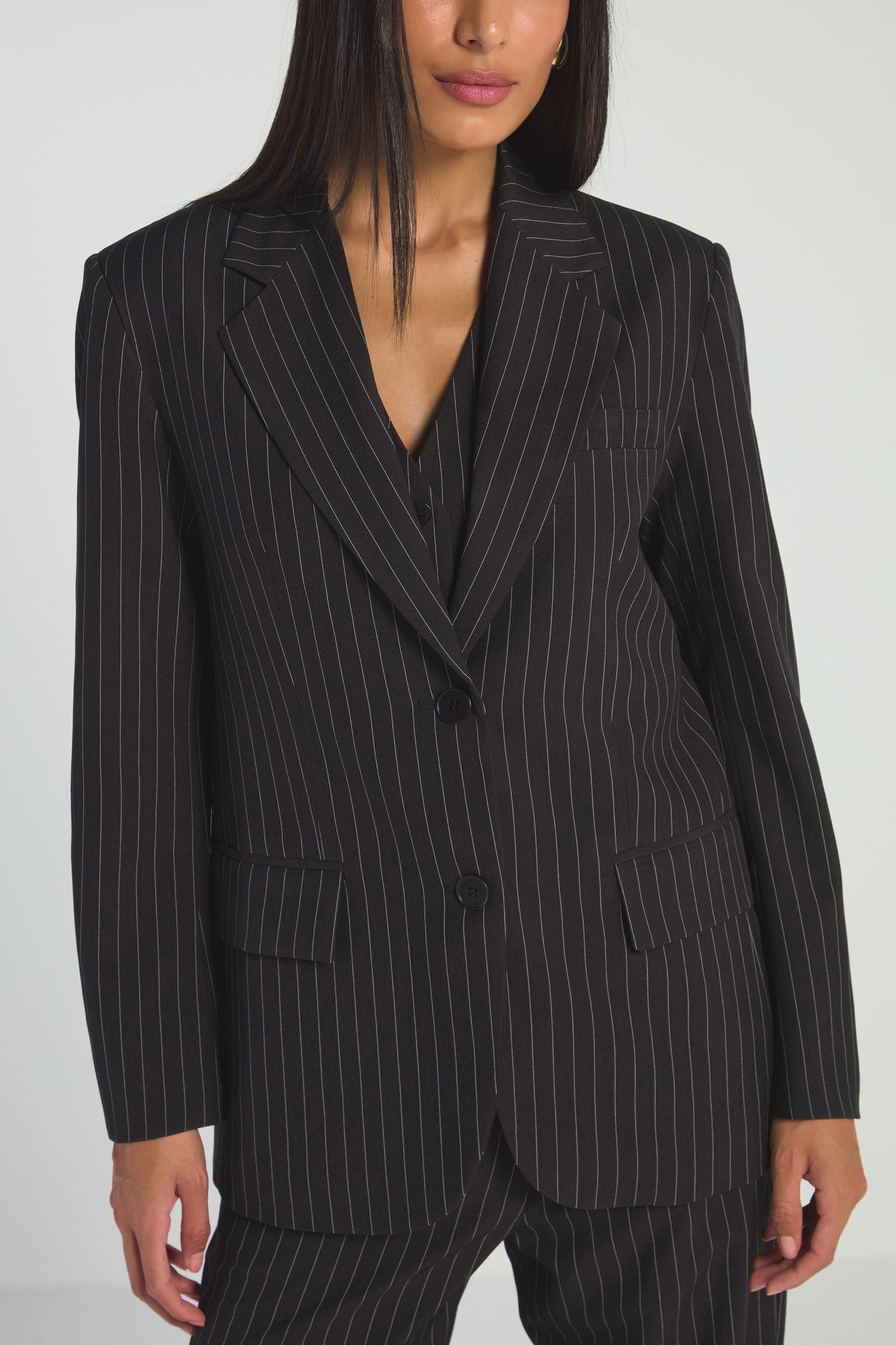 BLAZER LISTRA LEVE-PRETO M - PRETO - 283535