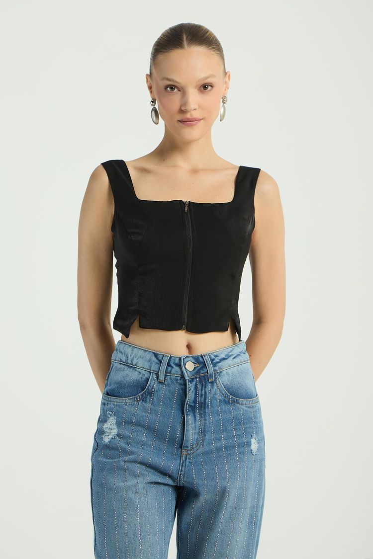 CORPETE COM ZÍPER - PRETO P - PRETO - 285973