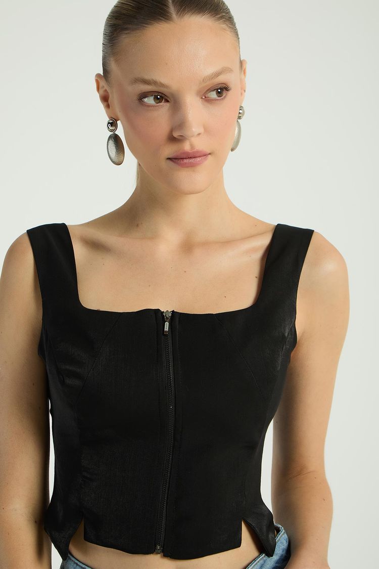 CORPETE COM ZÍPER - PRETO P - PRETO - 285976