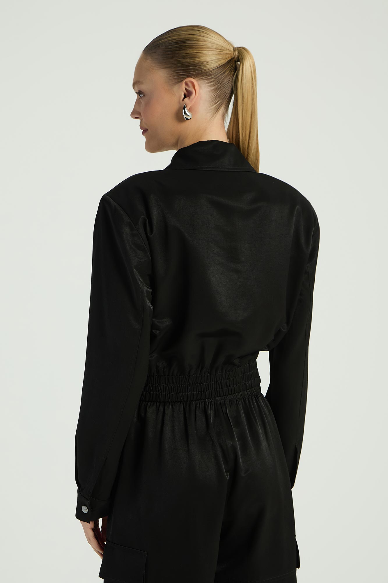 JAQUETA BOMBER ZIPER - BLACK GG - BLACK - 286147