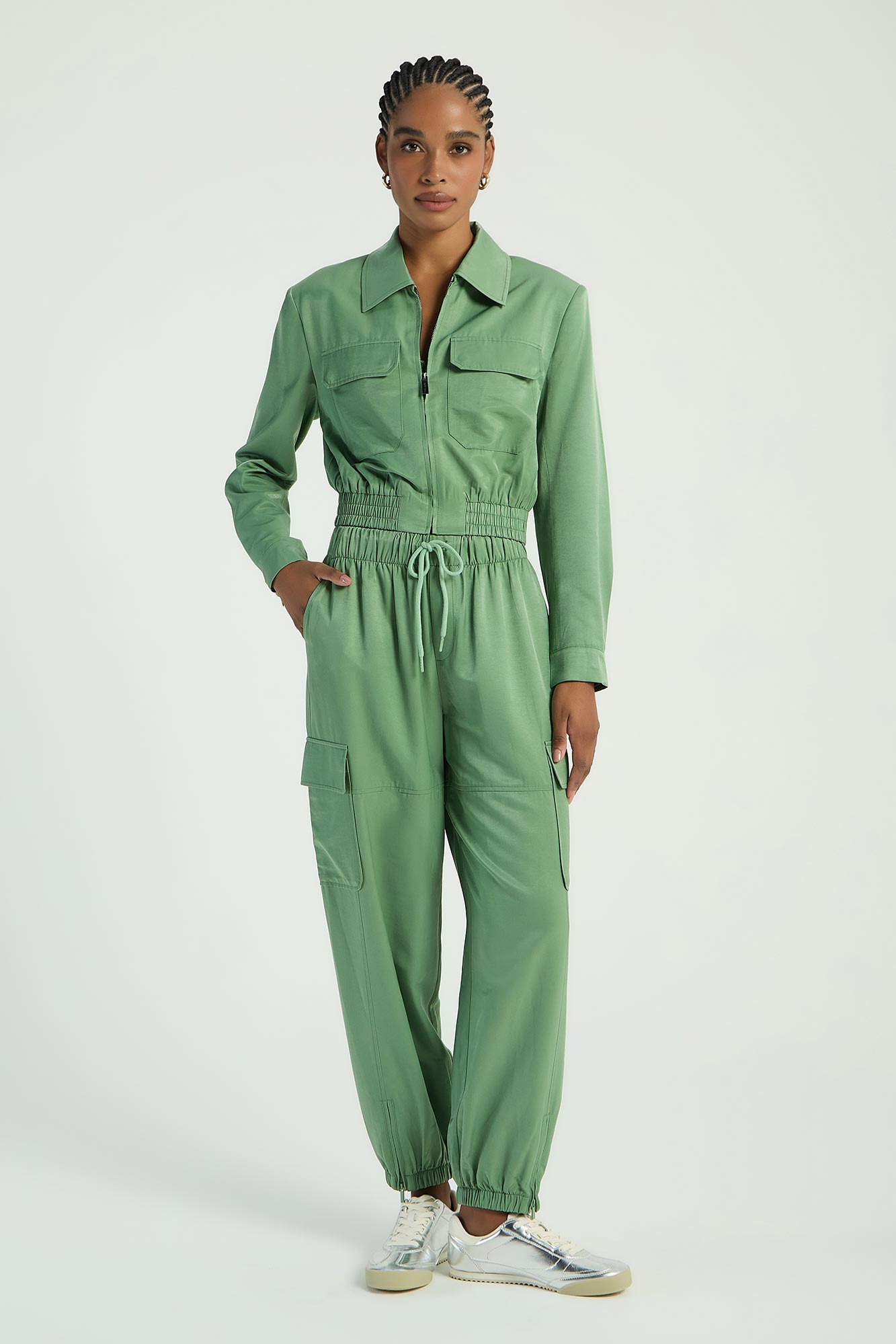 CALÇA ALFAIATARIA CARGO - OLIVA M - OLIVA - 286202