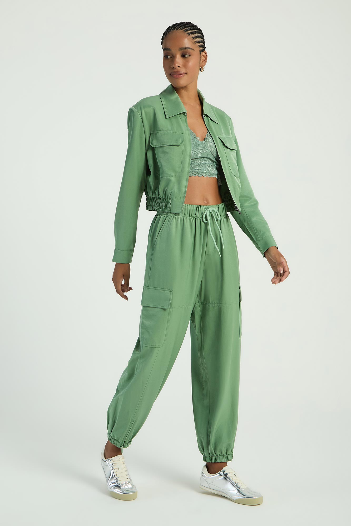 CALÇA ALFAIATARIA CARGO - OLIVA M - OLIVA - 286204