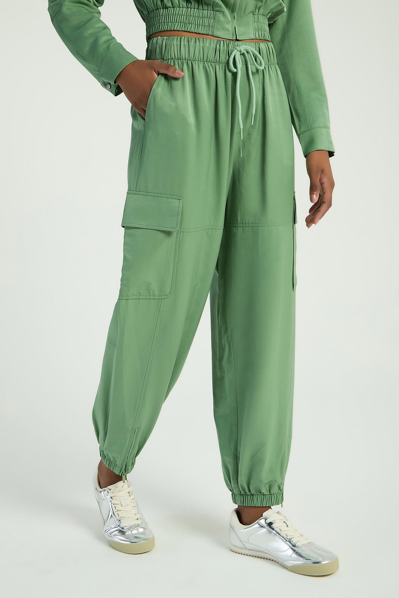 CALÇA ALFAIATARIA CARGO - OLIVA M - OLIVA - 286205