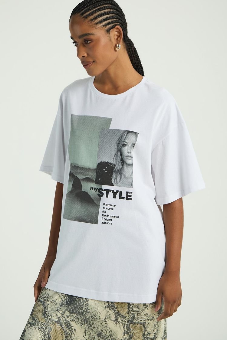 T-SHIRT MY STYLE SILK - BRANCO PP - BRANCO - 286986