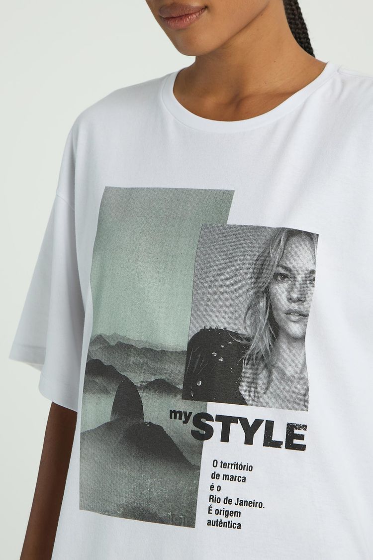 T-SHIRT MY STYLE SILK - BRANCO PP - BRANCO - 286989