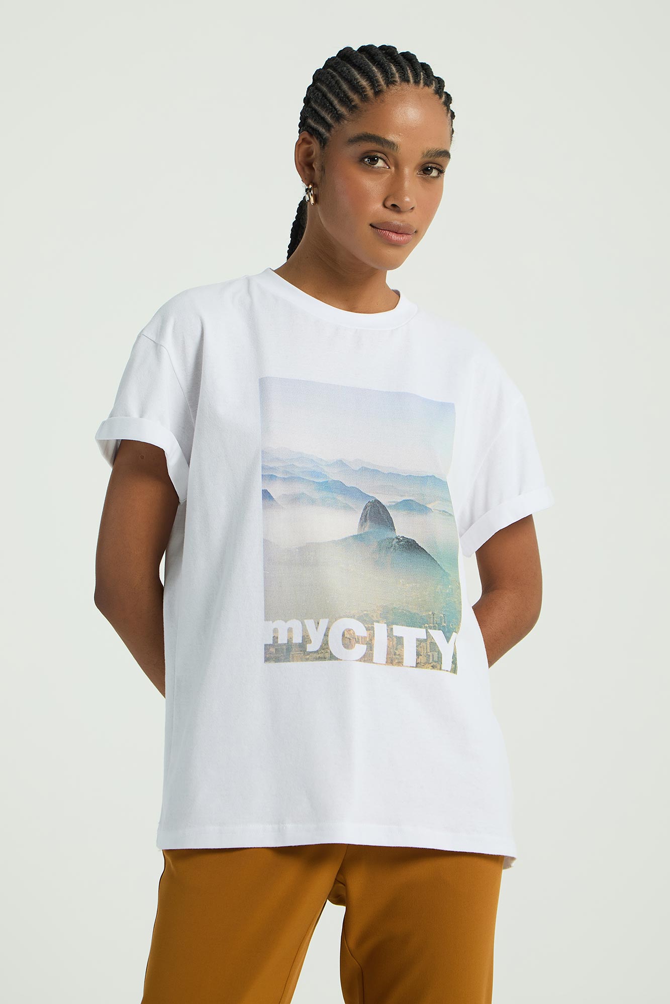 T-SHIRT SILK MY CITY - BRANCO P - BRANCO - 287114