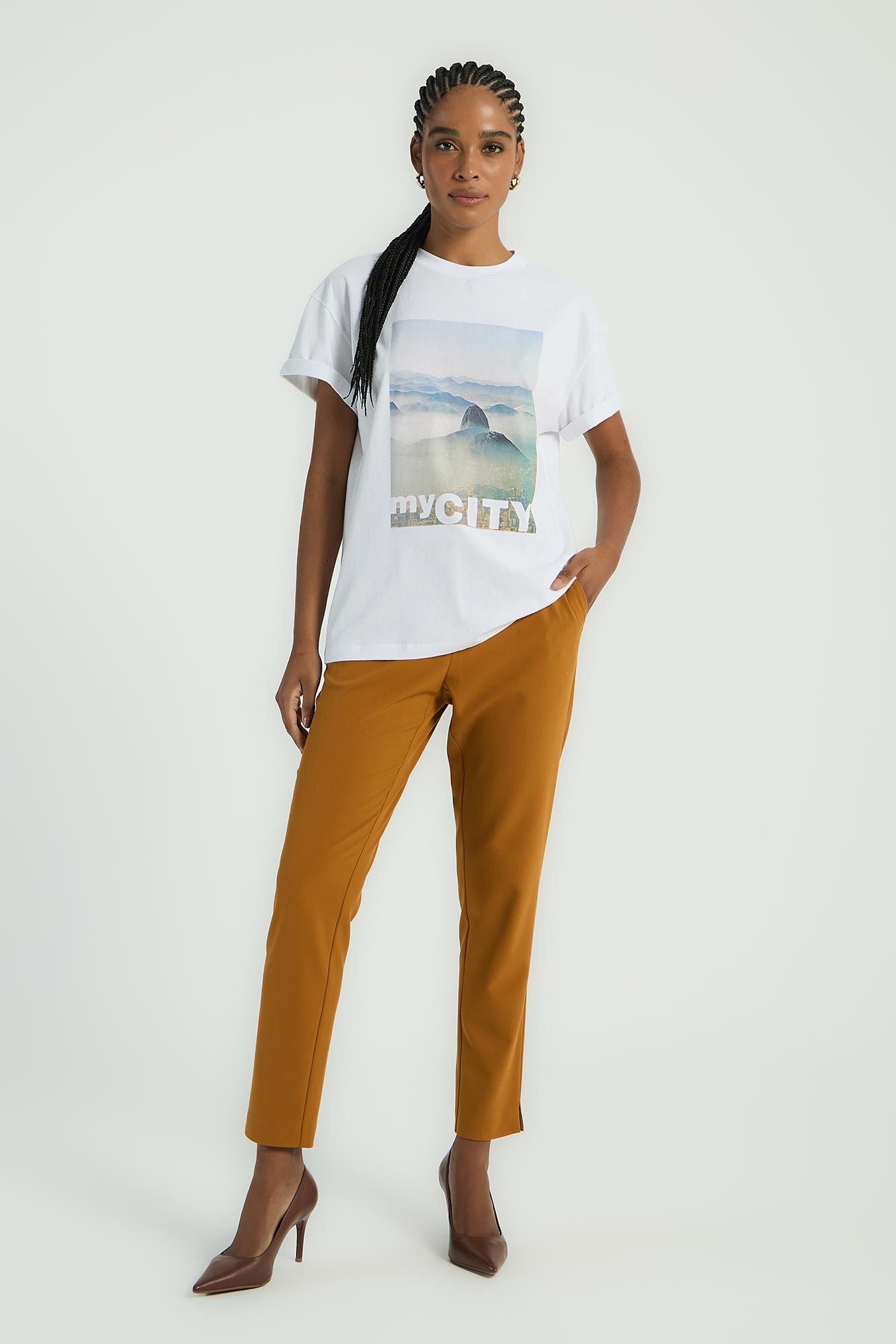 T-SHIRT SILK MY CITY - BRANCO P - BRANCO - 287116