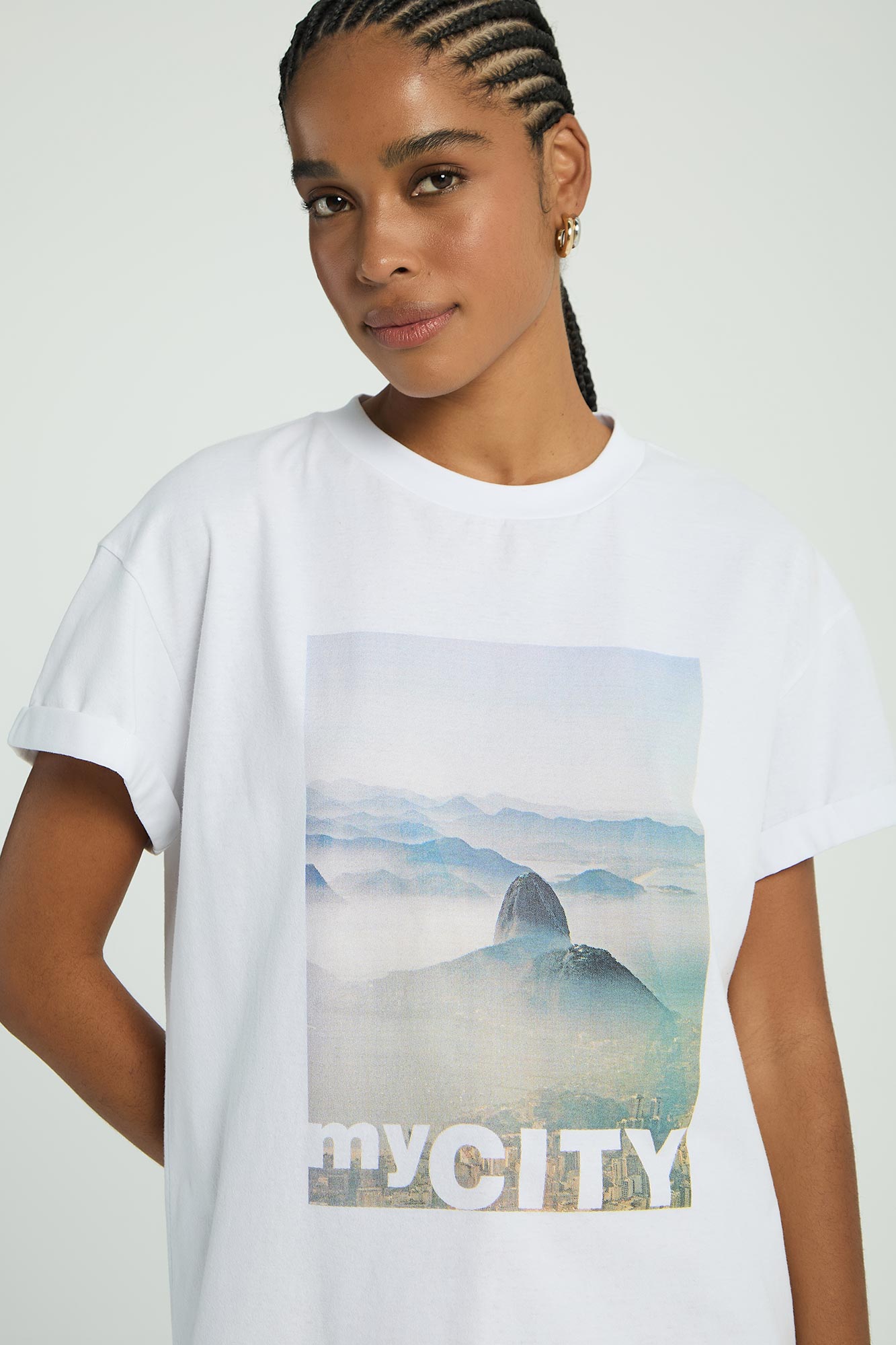 T-SHIRT SILK MY CITY - BRANCO P - BRANCO - 287117