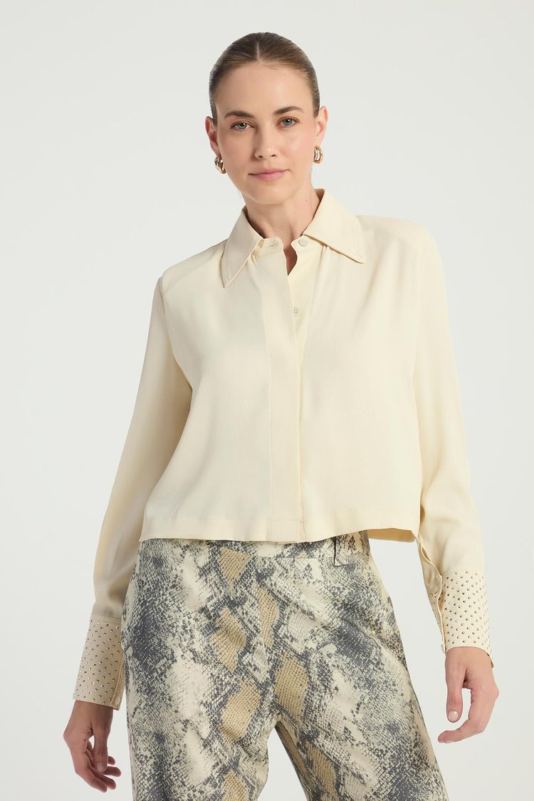 CAMISA DE COMPRIMENTO CROPPED - AVEIA G - AVEIA - 287894