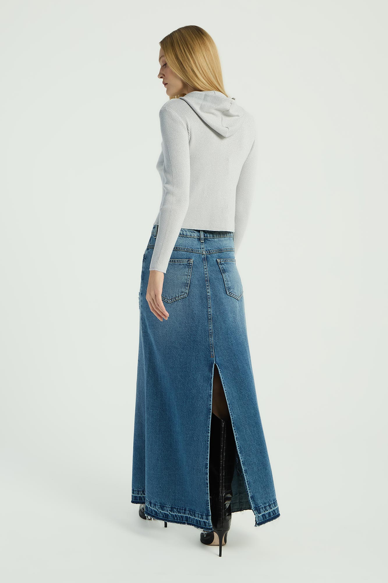 SAIA JEANS COM FENDA FRONTAL  - JEANS 42 - JEANS - 288307