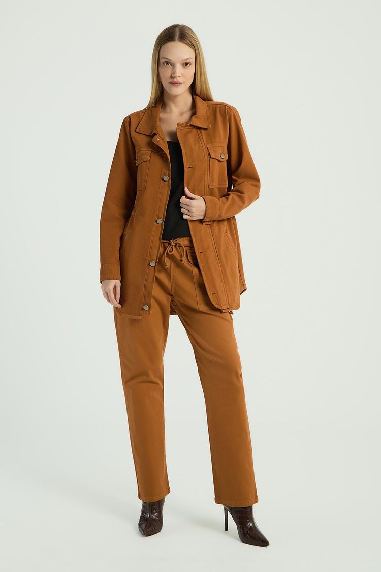 PARKA EM SARJA - CARAMELO G - CARAMELO - 288382