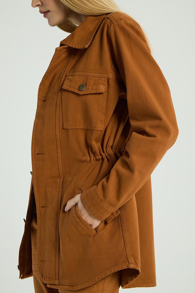 PARKA EM SARJA - CARAMELO G - CARAMELO - 288383